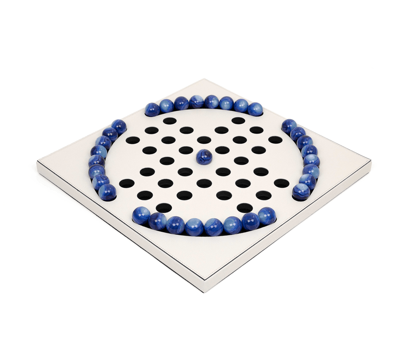 Elegant Blue Pawns Peg Solitaire Game