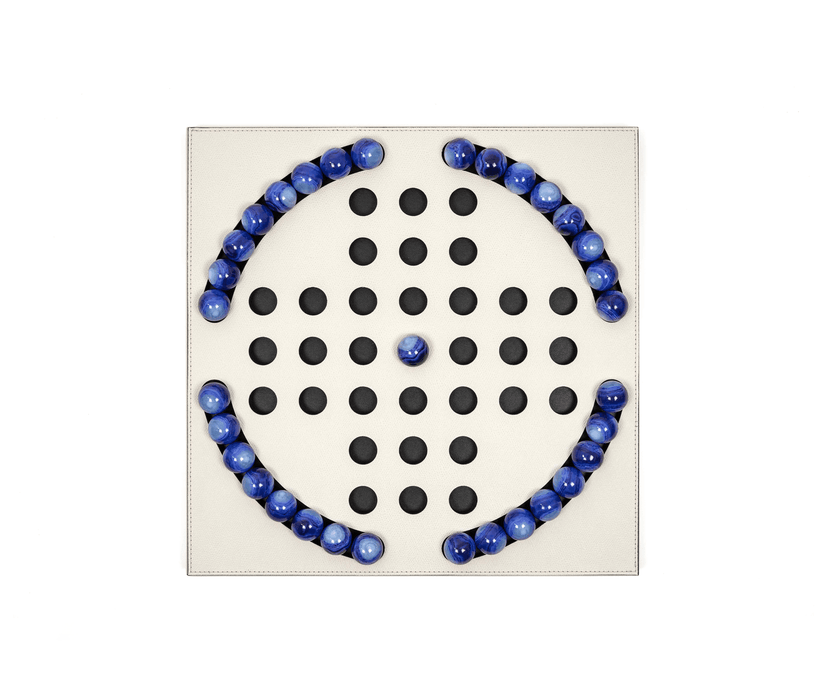 Elegant Blue Pawns Peg Solitaire Game
