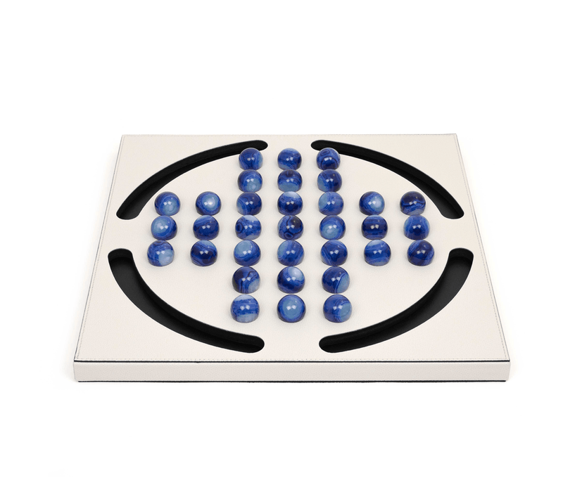 Elegant Blue Pawns Peg Solitaire Game