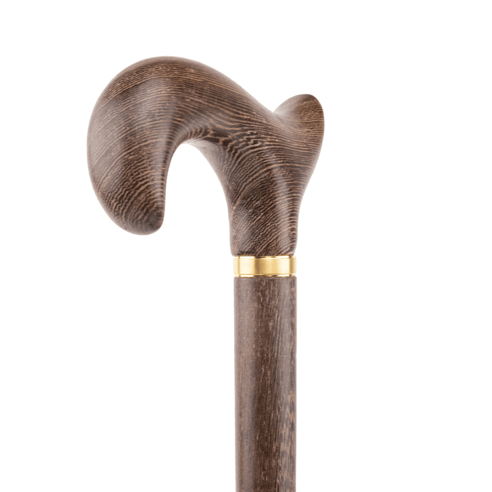 Elegant Derby Walking Cane For Men, Ergonomic Handle Grip