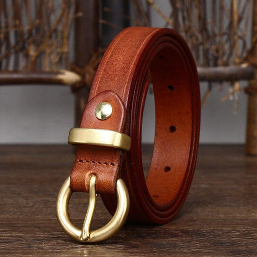 Elegant Formal Leather Belt For Women, Taria Model