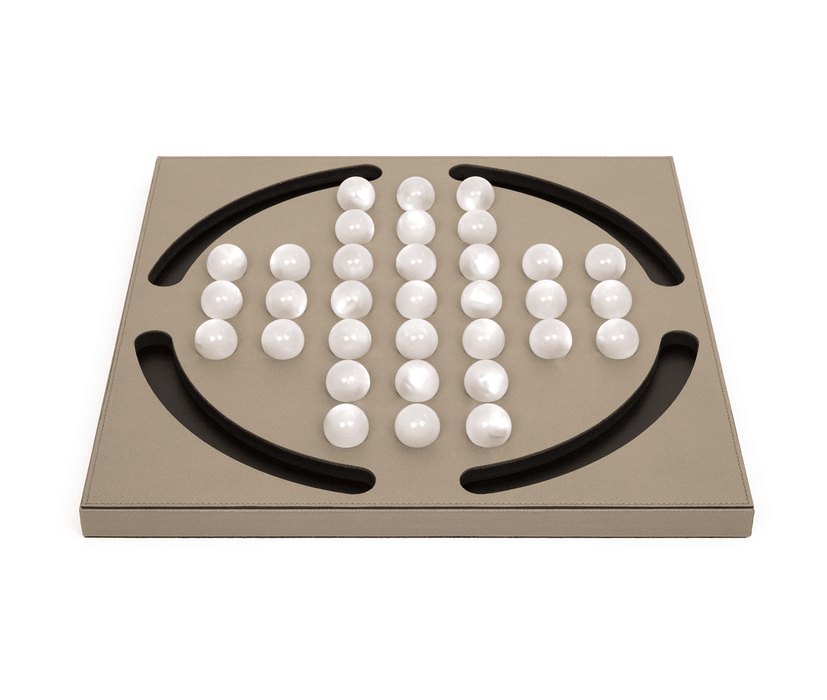 Elegant Pearl Pawn Peg Solitaire Game