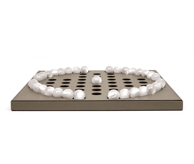 Elegant Pearl Pawn Peg Solitaire Game