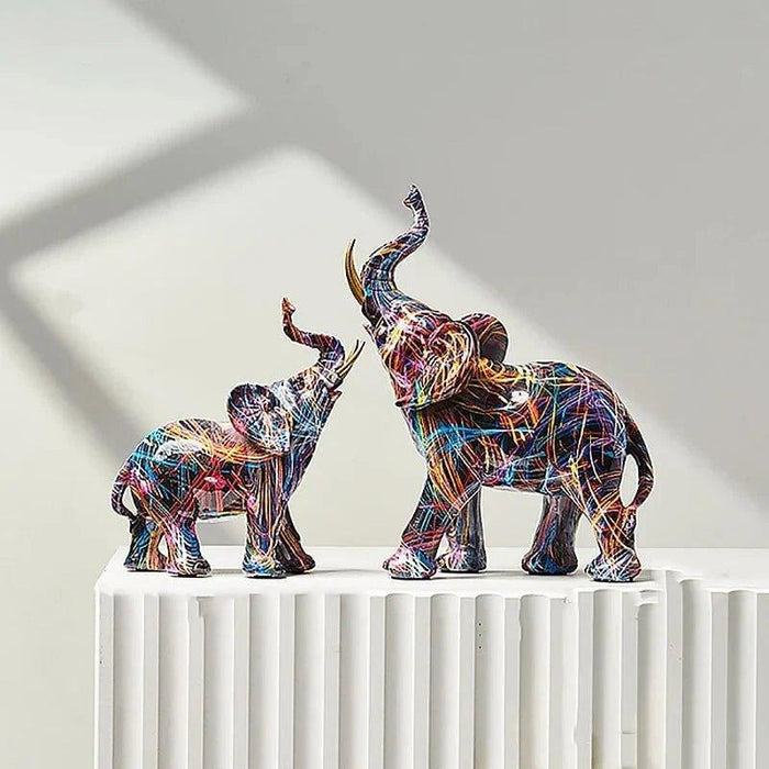 Elephant Graffiti Sculpture
