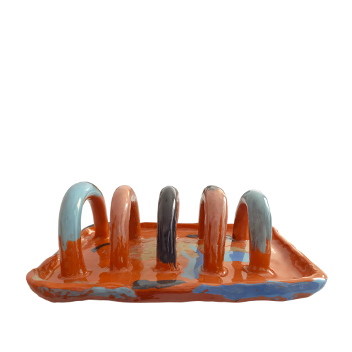 Art Designer Bookend Holder Stand - Modern Pop Art Style