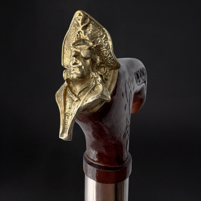 Men’s Pirate Walking Cane Handcrafted Wooden Cane Nautical Style