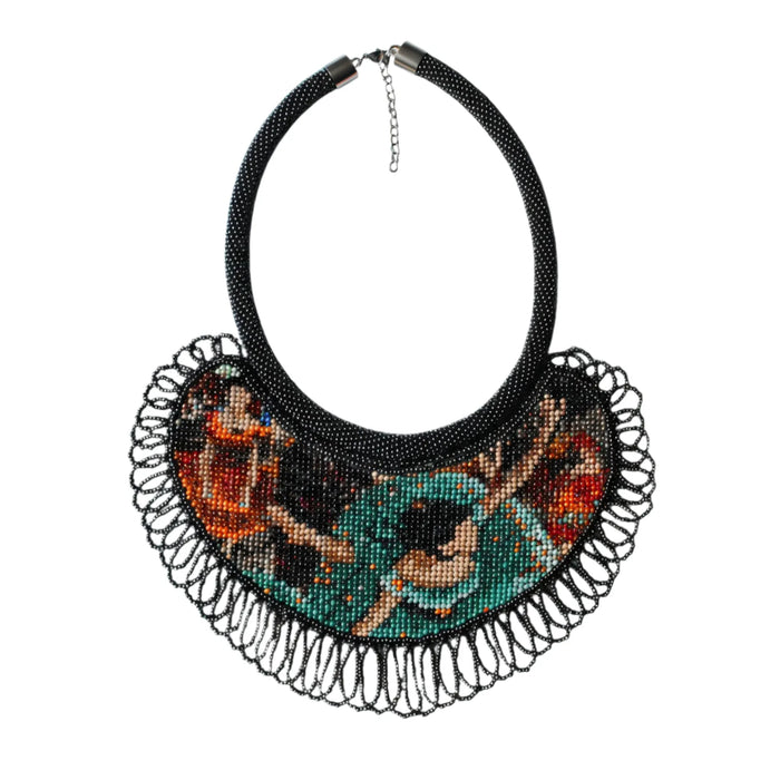 Ballerina Beadwork Necklace – Inspired by Edgar Degas