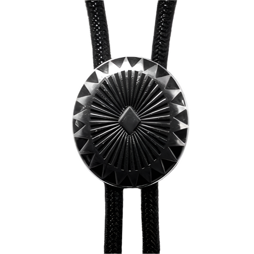 Vintage Cowboy Bolo Tie with Jazz Hat Pendant