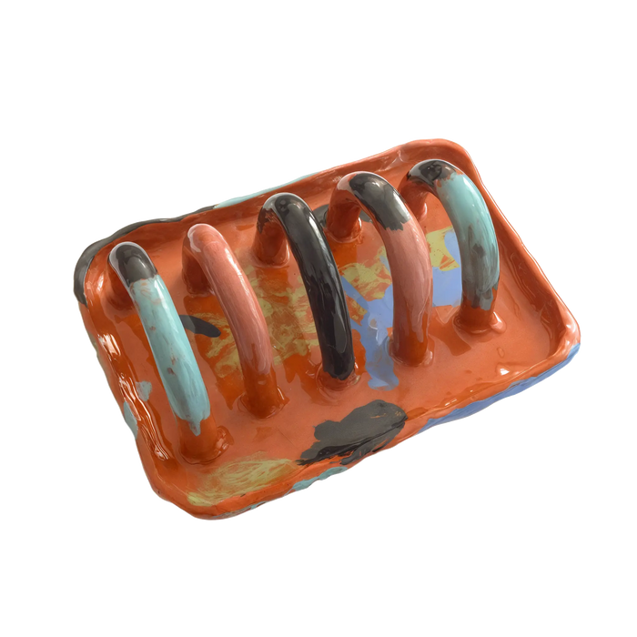 Art Designer Bookend Holder Stand - Modern Pop Art Style