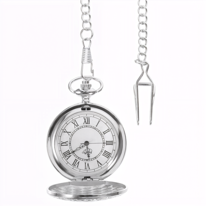 Victorian Silver Pocket Watch – Quartz Movement