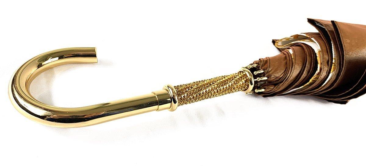 Exclusive Bronze Color Umbrella with Chains Pattern