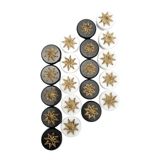 Exclusive Design Set of 27 mm Acrylic Stone Checkers