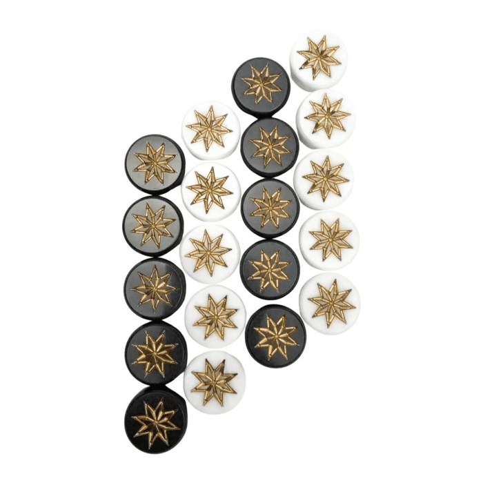 Exclusive Design Set of 27 mm Acrylic Stone Checkers