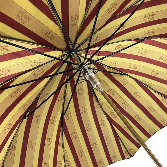 Exclusive Jacquard Umbrella with Handcrafted Embroidered Horses