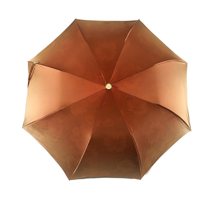 Exclusive Light Green Flowered Design Folding Umbrella