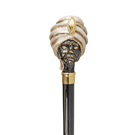 Exclusive "Testa di moro" Walking stick for Men