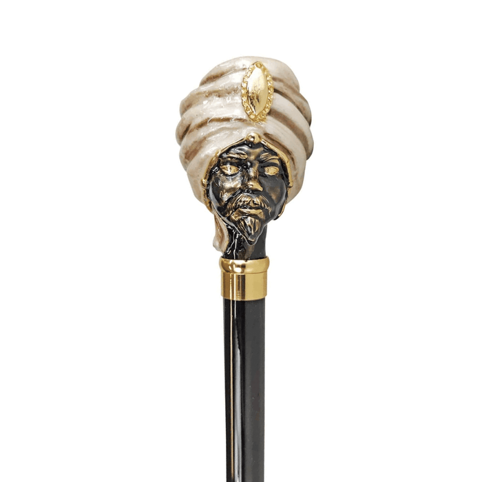 Exclusive "Testa di moro" Walking stick for Men