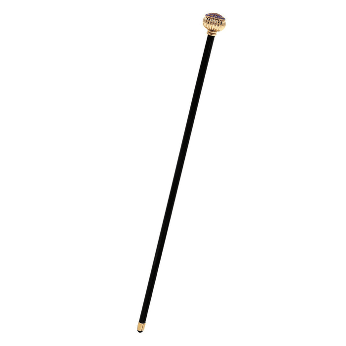 Exclusive Tricolor Crystal Knob Walking Cane