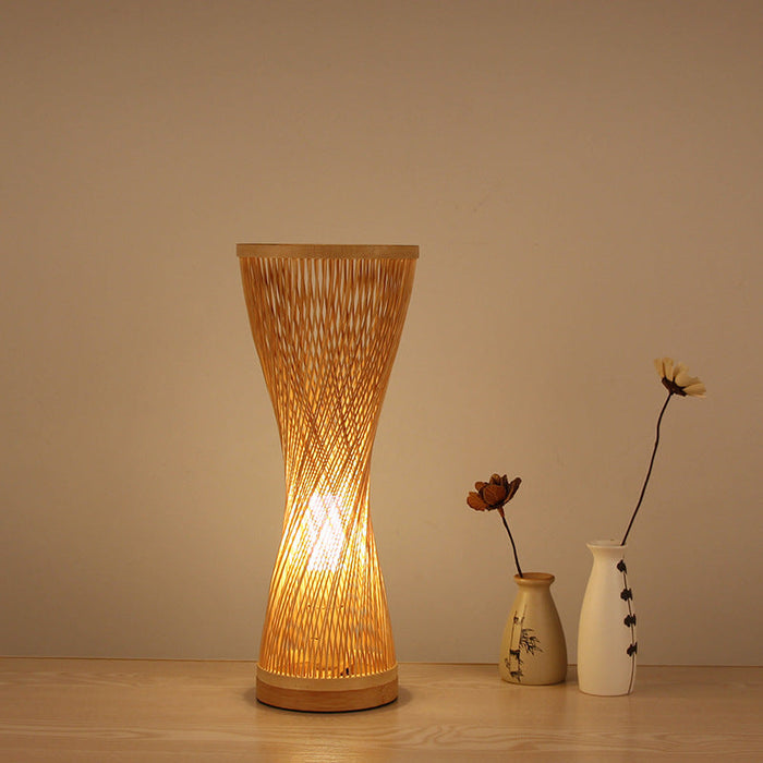 Natural Design Table Lamp: Cozy and Elegant Lighting Piece