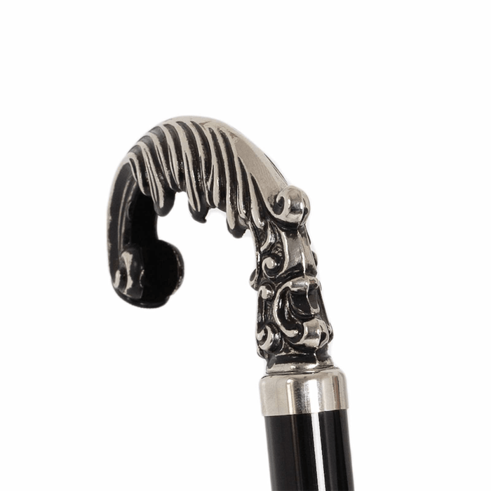 Black Exclusive Brass Handle Double Cloth Umbrella