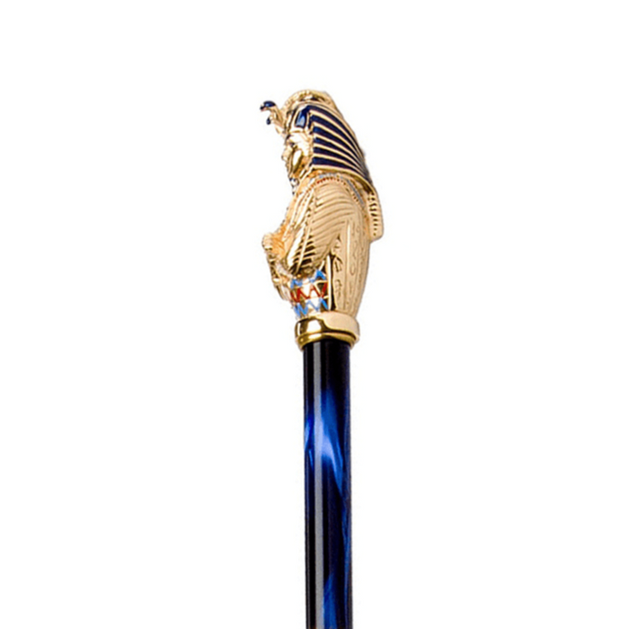 Fashionable Blue and Gold Tutankhamon Umbrella