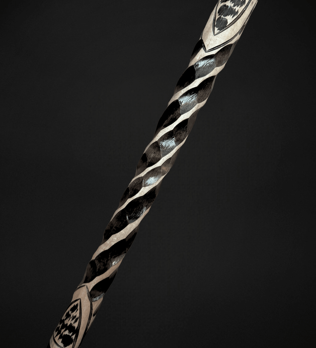 Fashionable Gothic Walking Cane for Men, Raven Skull Head