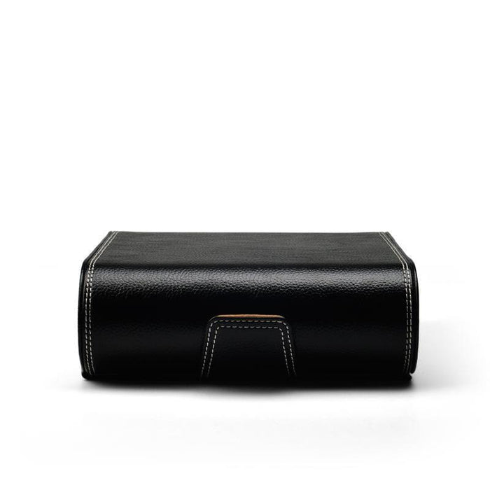 Travel-Friendly Genuine Leather Watch Case with 6 Slots