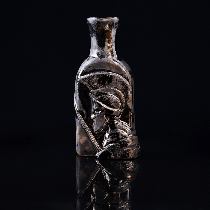 Gold Sparta Art Deco Vase Bottle - Hoplite Bottle Wine