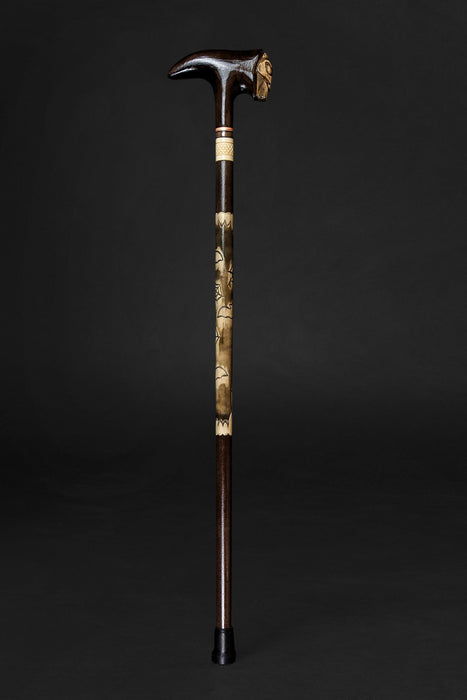 Skull Vintage Walking Stick, Gothic Style Walking Cane For Men