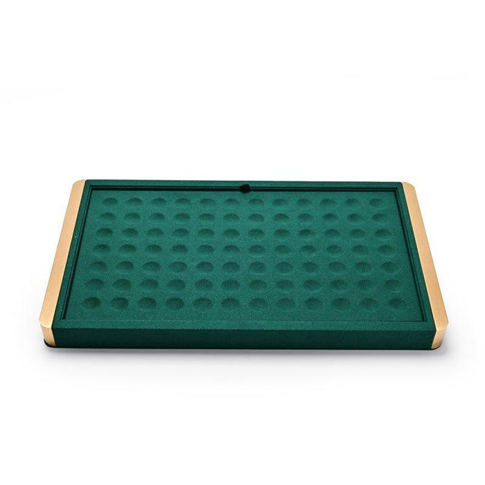 Green Metal Jewelry Display Tray