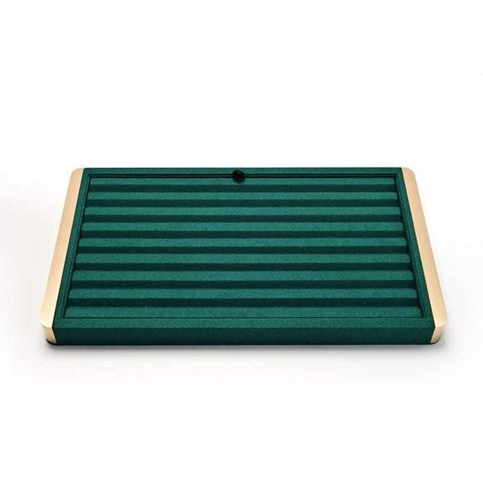 Green Metal Jewelry Display Tray