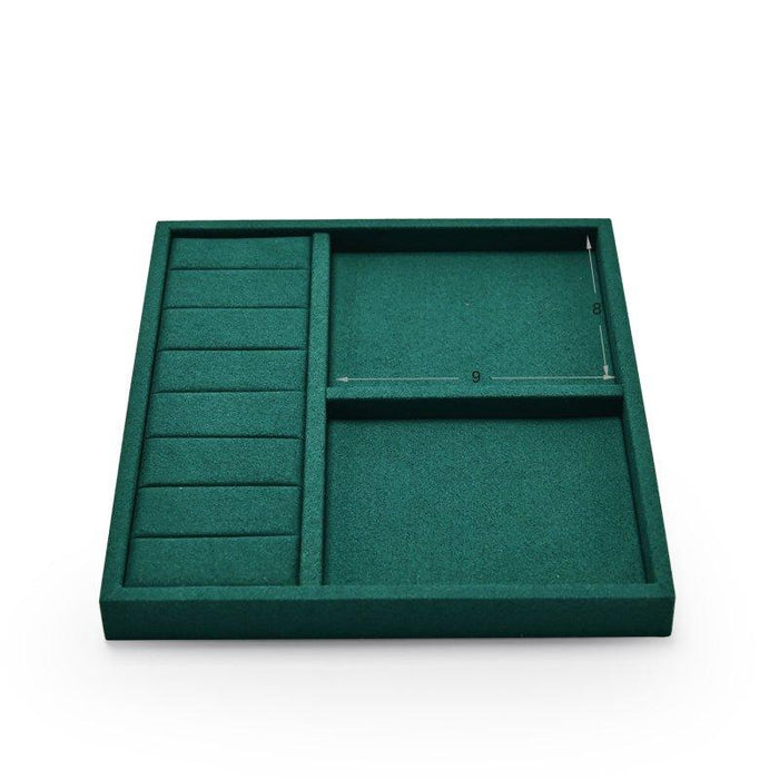 Green Metal Jewelry Display Tray