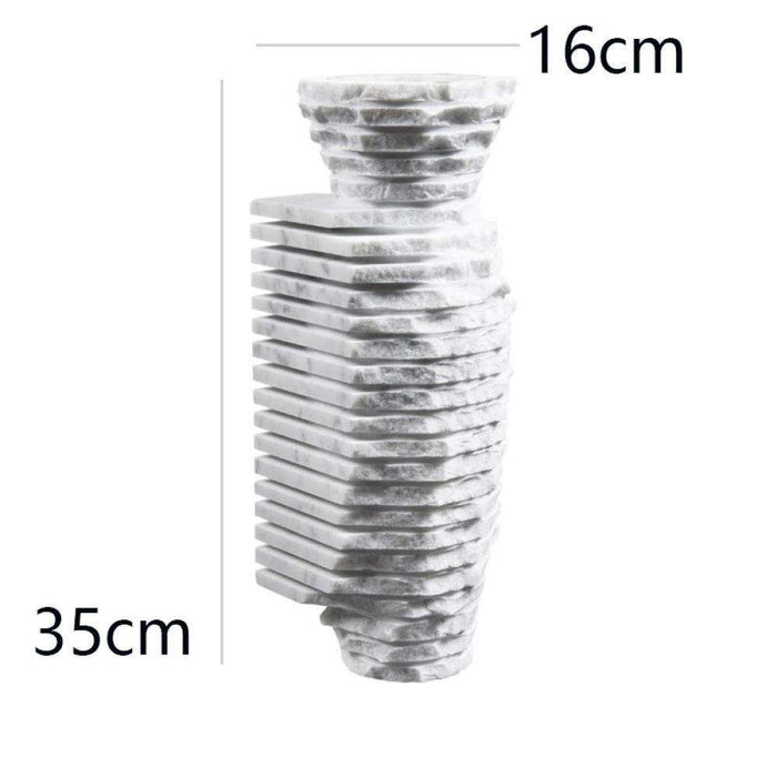 ILLUSION Natural Marble Designer Vase