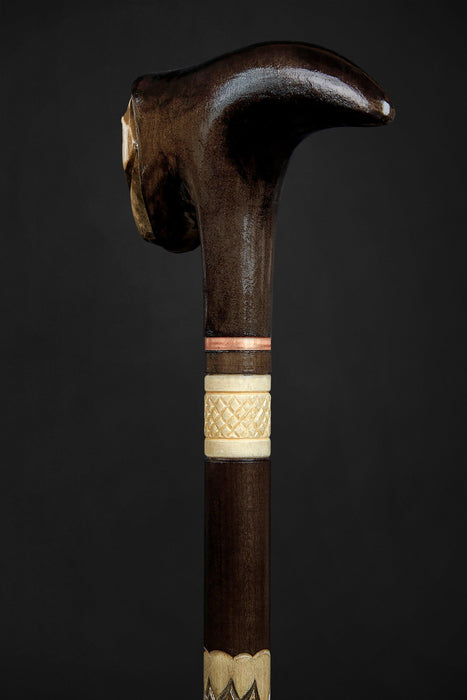 Skull Vintage Walking Stick, Gothic Style Walking Cane For Men