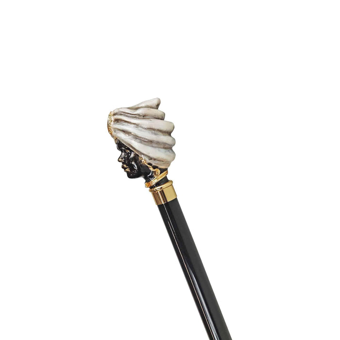Unique "Teste di moro" Walking stick for Women