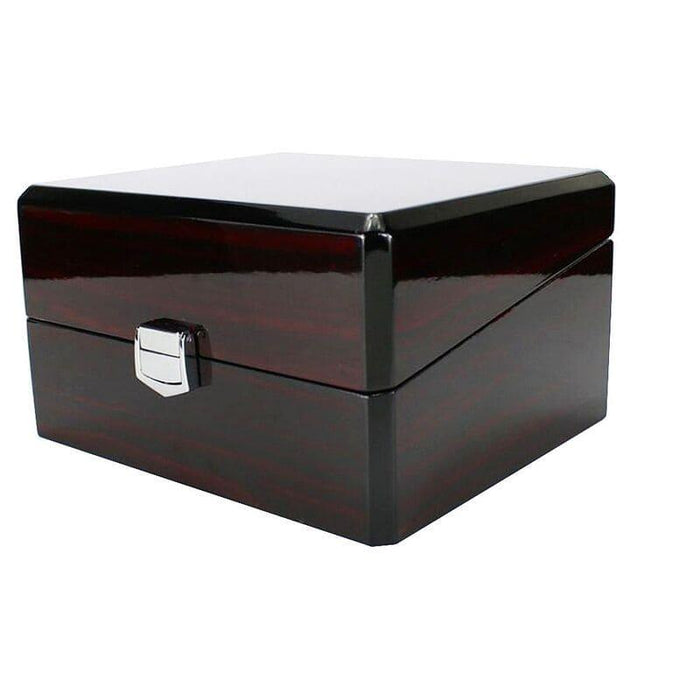 Single-Slot Lacquered Wood Watch Case with Velvet Interior