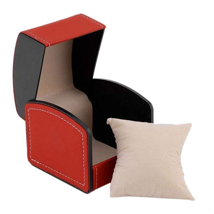 Single-Slot Leather Watch Box, Compact Storage Solution
