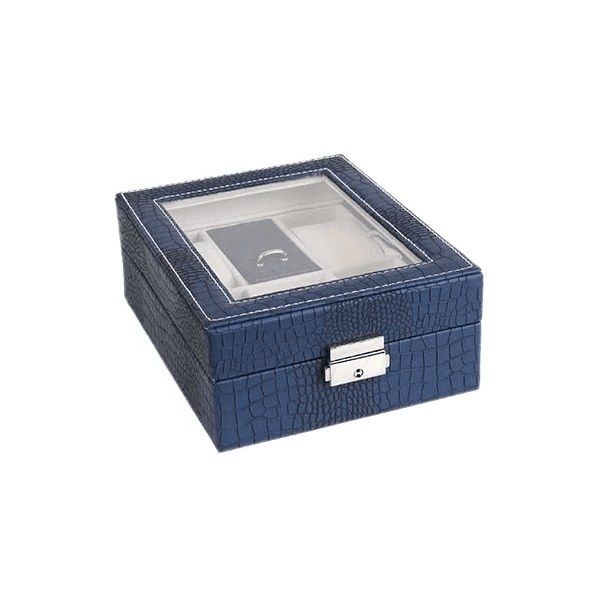 Timepiece Storage Leather Watch Case 4 Slots