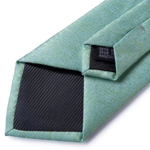 Mint Green Silk Tie for Men Classy and Elegant Accessory
