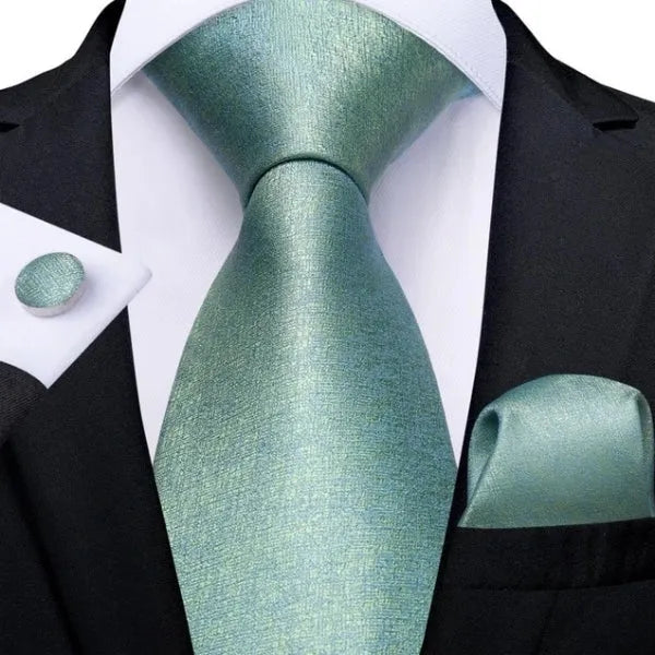 Mint Green Silk Tie for Men Classy and Elegant Accessory