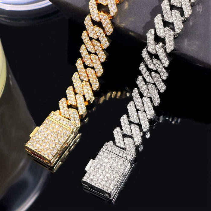 Estrella Bracelet – Silver Brass, 12mm with Cubic Zirconia