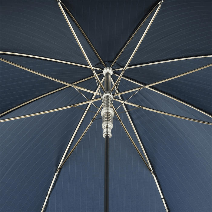Silver Fish Handle Blue Umbrella, Luxury Design