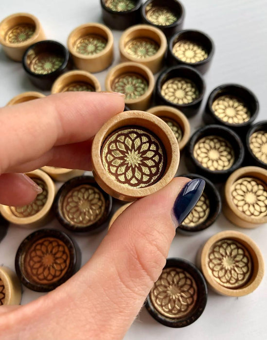 Unique Wooden Checkerboard Game Pieces Set