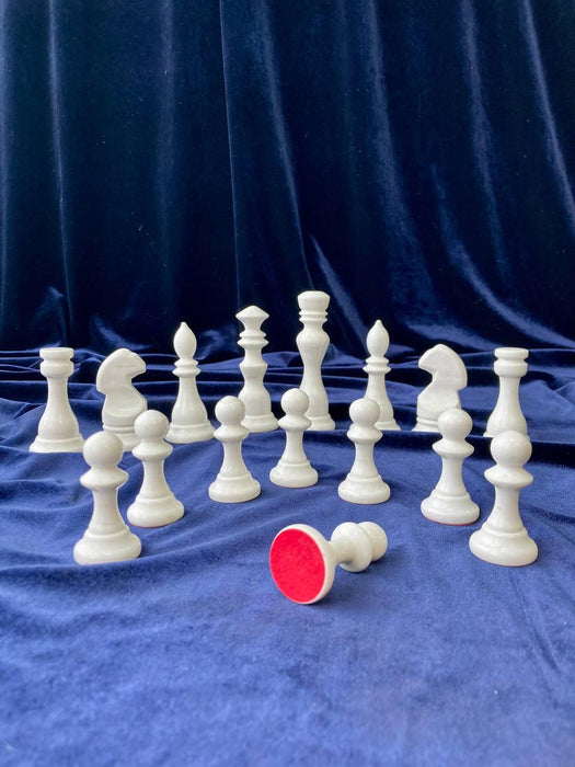 Limited Edition Set of Large Stone Chess Pieces