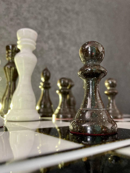Limited Edition Set of Large Stone Chess Pieces