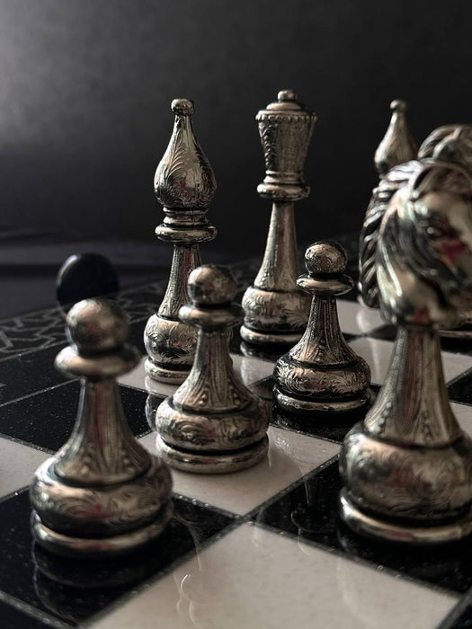 Set of Large Chess Pieces: Chessmen and Chess Pieces