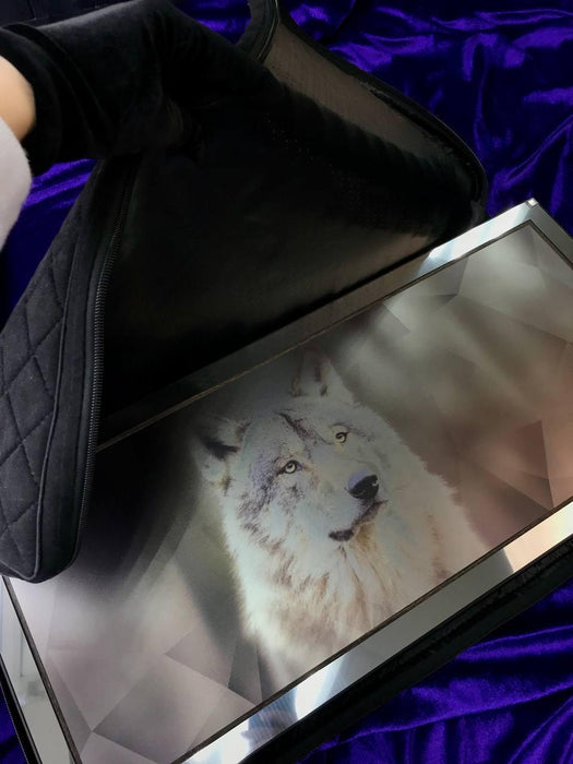 Metal Backgammon "Wolf", 60×30 Cm, Stylish Backgammon Board