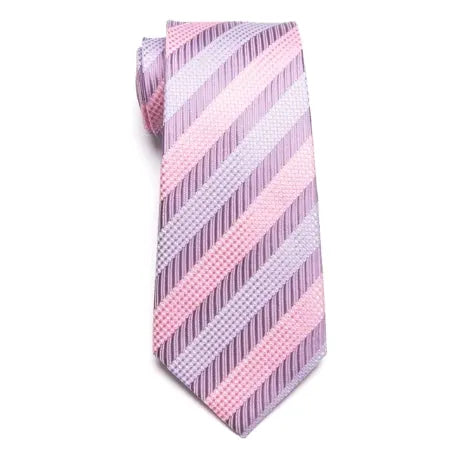 Classic Pastel Striped Necktie for Men - Elegant Accessory for Formal and Casual Wear