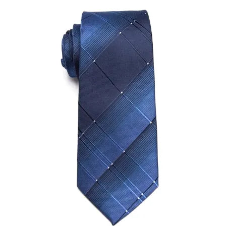 Classic Blue Necktie for Men - Elegant Design for Formal Occasions