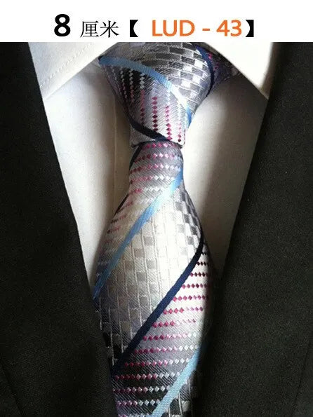 Mens Pink Striped Silk Tie for Classy Formal Occasions